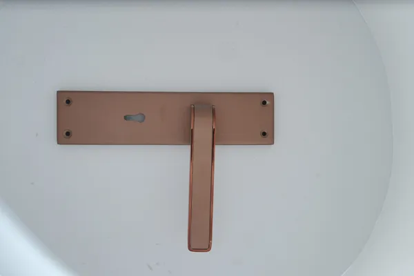 Rose_Gold_White_Metal_Modern_Lever_Door_Handle_Lock_Set