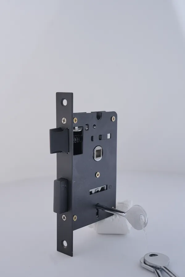 Black_White_Metal_Modern_Mortise_Door_Lock_Set_With_Keys