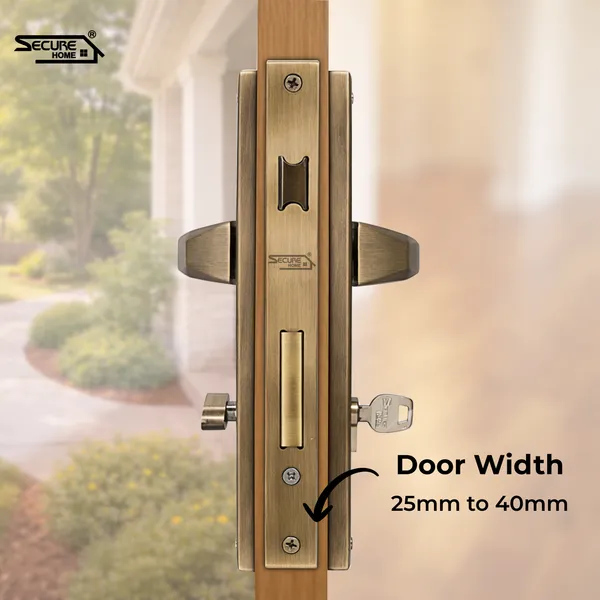 Gold_White_Metal_Antique_Brass_Finish_Lever_Door_Handle_Lock_Set