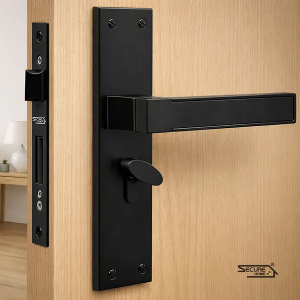 Black_White_Metal_Modern_Matte_Edge_Mortise_Door_Lever_Set