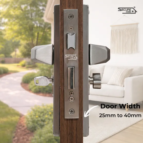 Silver_White_Metal_Modern_Satin_Diamond_Mortise_Door_Lever_Set