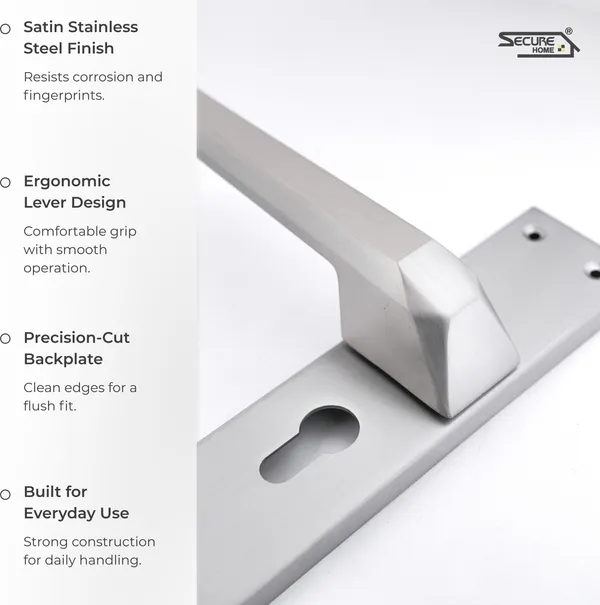 Silver_White_Metal_Modern_Satin_Diamond_Mortise_Door_Lever_Set