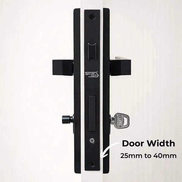 Black_White_Metal_Modern_Matte_Mortise_Door_Lever_Set
