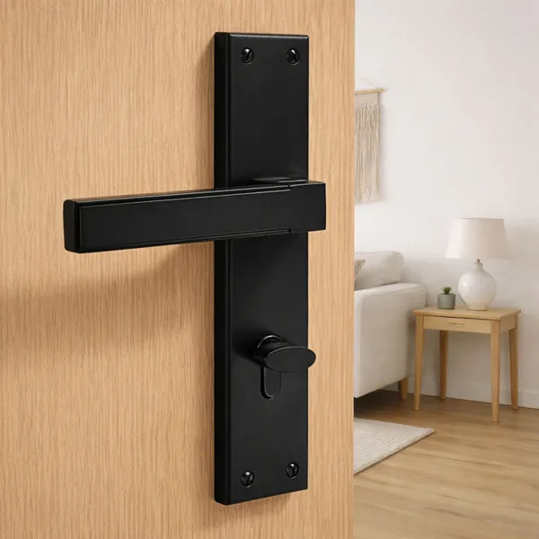 Black_White_Metal_Modern_Matte_Mortise_Door_Lever_Set