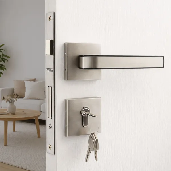 Steel_And_Silver_White_Metal_Modern_Dual-Tone_Satin_Rose_Mortise_Door_Lever