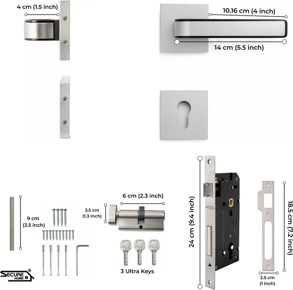 Steel_And_Silver_White_Metal_Modern_Dual-Tone_Satin_Rose_Mortise_Door_Lever