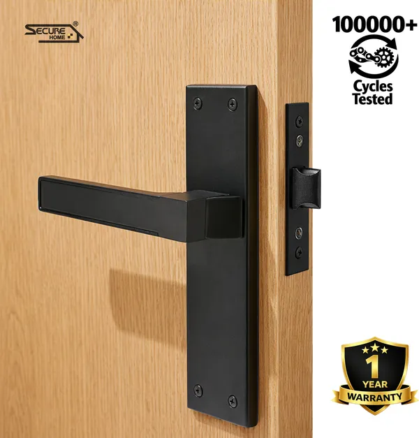 Black_White_Metal_Modern_Matte_Bathroom_Mortise_Door_Lever_Set