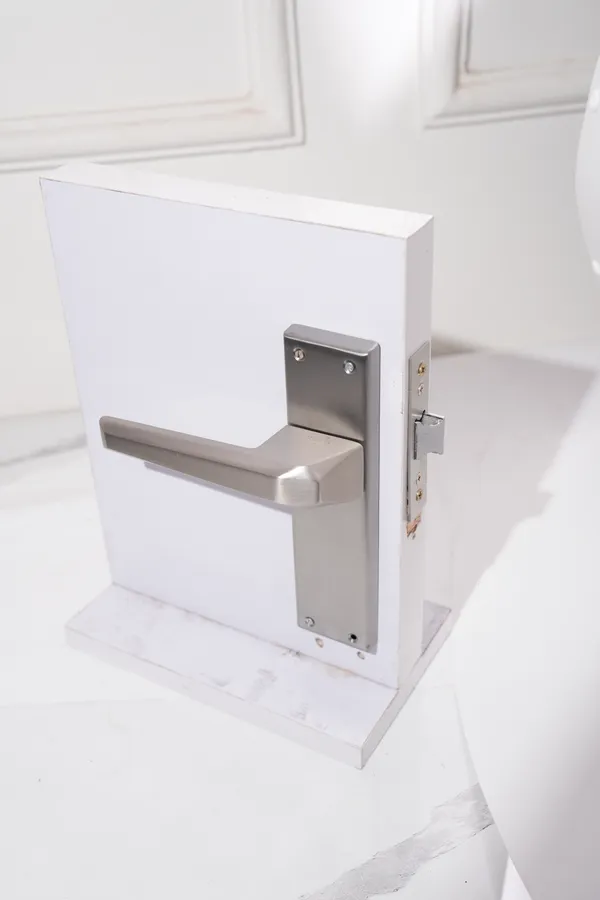 Silver_White_Metal_Modern_Lever_Door_Handle