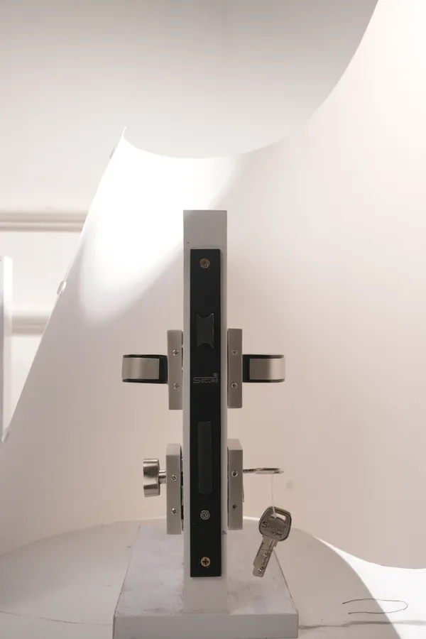 Silver_White_Metal_Modern_Brushed_Lever_Mortise_Door_Lock_Set