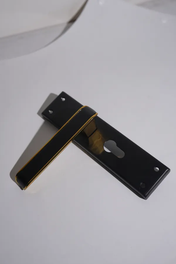 Black_And_Gold_White_Metal_Modern_Lever_Mortise_Door_Handle_Set