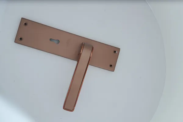 Rose_Gold_White_Metal_Modern_Lever_Door_Handle_Lock_Set