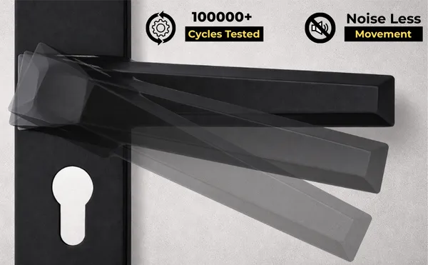 Black_White_Metal_Modern_Anti-Pick_Cylinder_Door_Lock