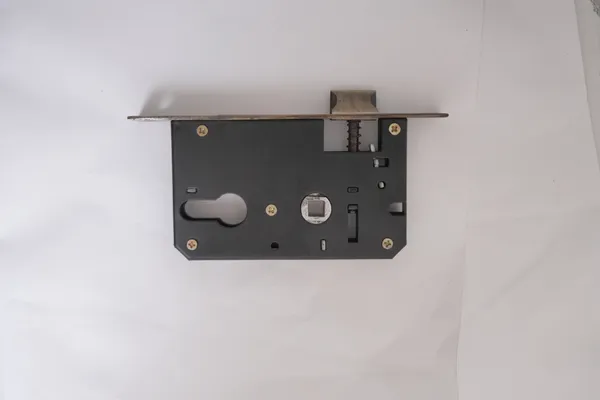Black_And_Gold_Iron_Modern_Mortise_Door_Lock_Body_With_Strike_Plate