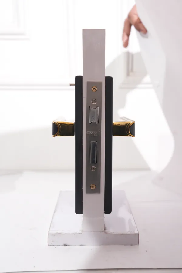 Black_And_Gold_White_Metal_Modern_Lever_Mortise_Door_Lock_Handle_Set