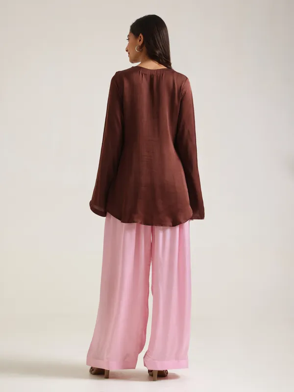 Pink_Satin_Wide_Leg_Pants_for_Women
