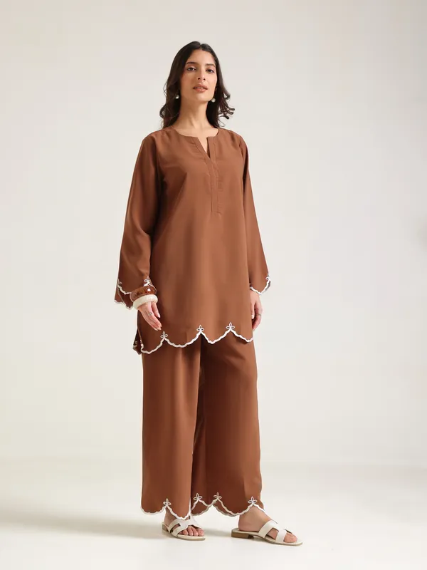 Brown_Satin_Kurta_Palazzo_Set_for_Women