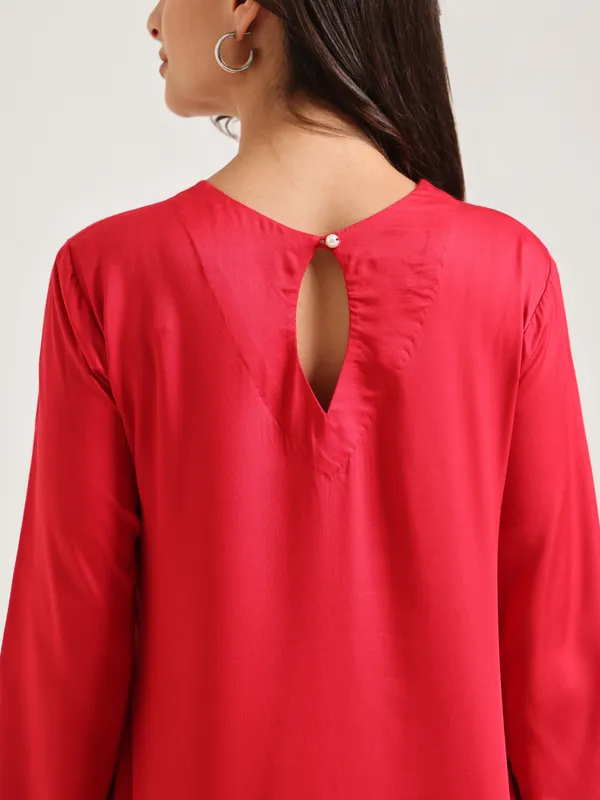Red_Relaxed_Fit_Co-Ord_Set_for_Women
