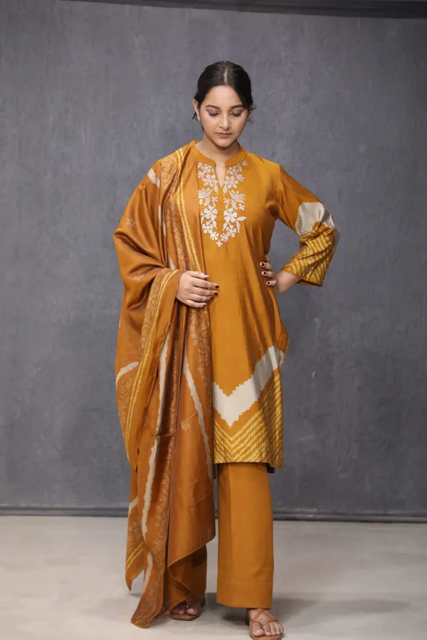 Mustard_Bloom_Printed_Kurta_Set
