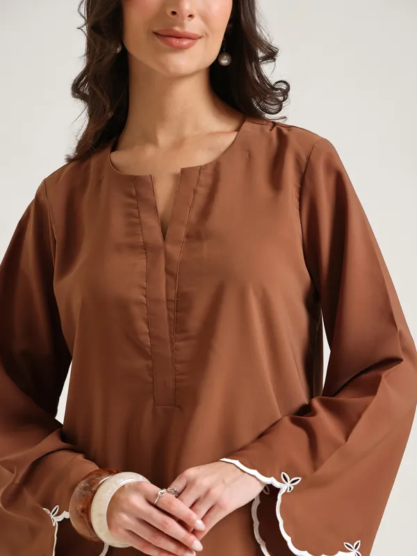 Brown_Satin_Kurta_Palazzo_Set_for_Women