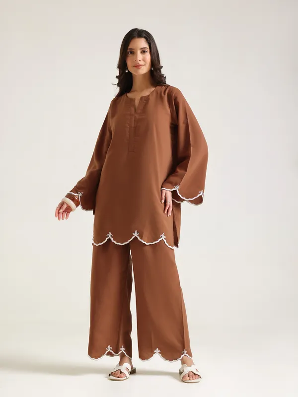 Brown_Satin_Kurta_Palazzo_Set_for_Women