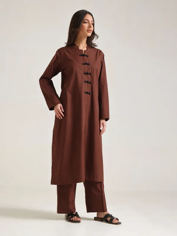 Brown_Straight_Kurta_Set_for_Women