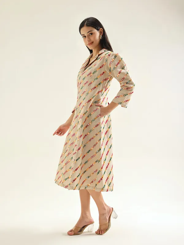 Beige_Breeze_Jute_Cotton_Mirror_Work_Women_Dress