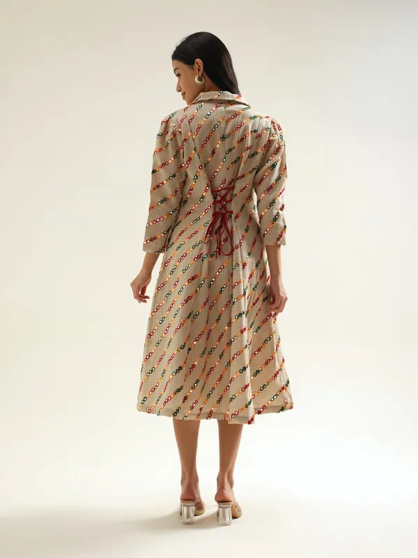 Beige_Breeze_Jute_Cotton_Mirror_Work_Women_Dress