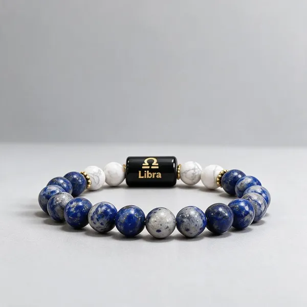 Blue_And_White_Beaded_Libra_Bracelet