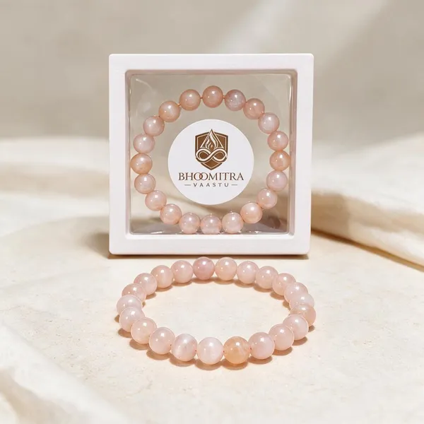 Peach_Beaded_Bracelet_For_Women