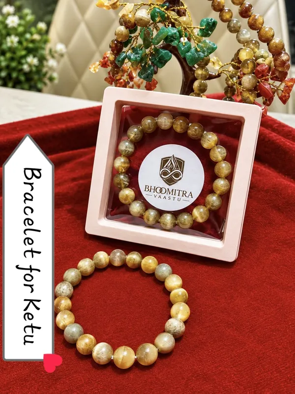 Yellow_Golden_Gemstone_Beaded_Bracelet_For_Ketu