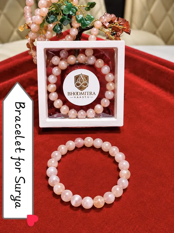 Peach_Beaded_Bracelet_For_Women