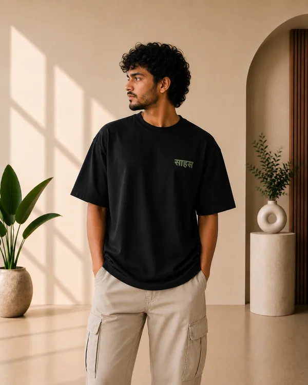 Black_French_Terry_Oversized_Sahas_Graphic_T-Shirt_For_Unisex