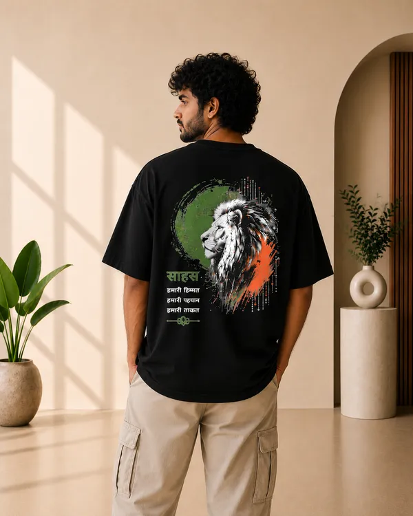 Black_French_Terry_Oversized_Sahas_Graphic_T-Shirt_For_Unisex