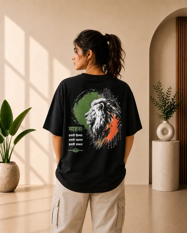 Black_French_Terry_Oversized_Sahas_Graphic_T-Shirt_For_Unisex