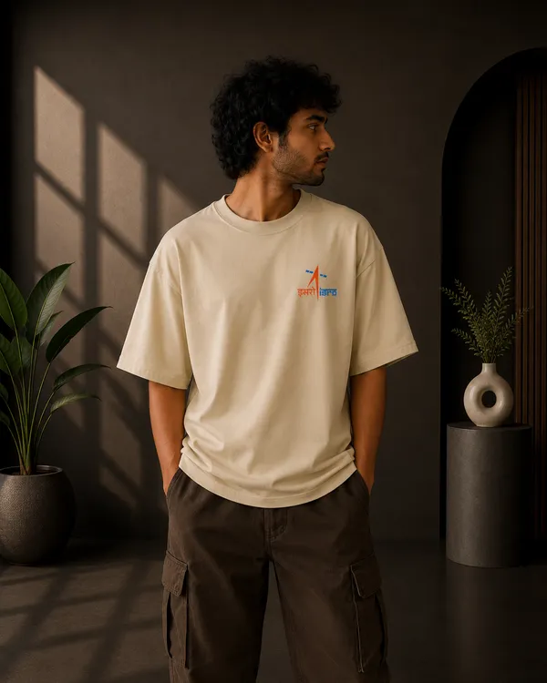 Natural_Off_White_French_Terry_Oversized_Isro_Graphic_T-Shirt_For_Unisex