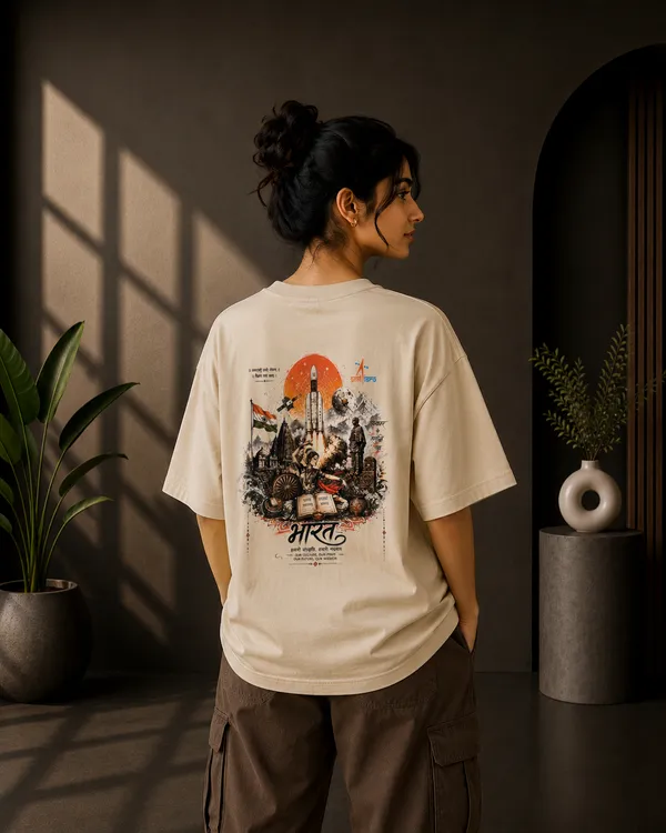 Natural_Off_White_French_Terry_Oversized_Isro_Graphic_T-Shirt_For_Unisex