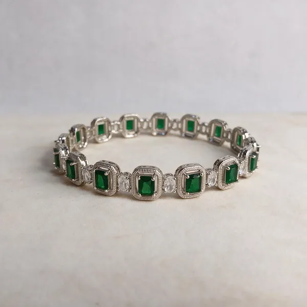 Royal_Rectangular_Cubic_Zirconia_Bracelet_Pack_Of_2