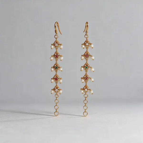 Classic_Floral_Multi-Stone_Dangle_Earrings_Pack_Of_2