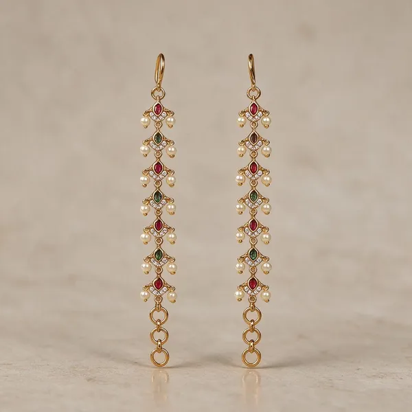 Aura_Pearl-Accented_Gold_Drop_Earrings_Pack_Of_2