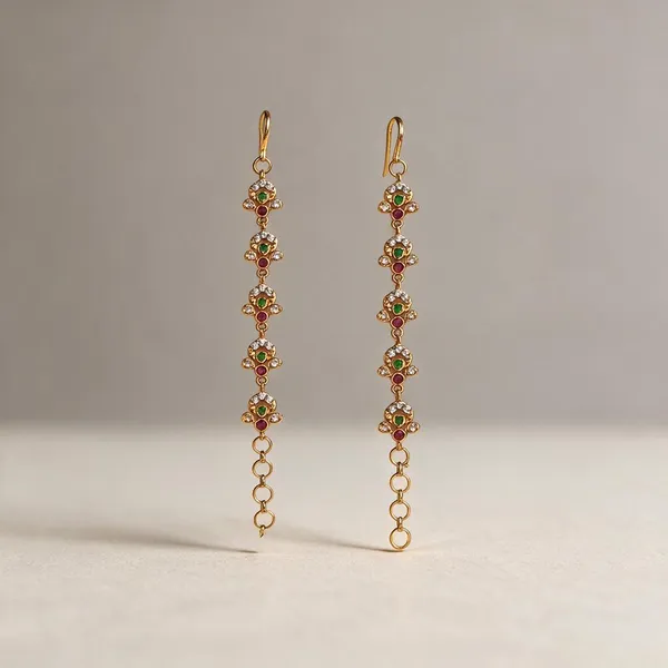 Aurelia_Floral_Gold_Drop_Earrings_Pack_Of_2