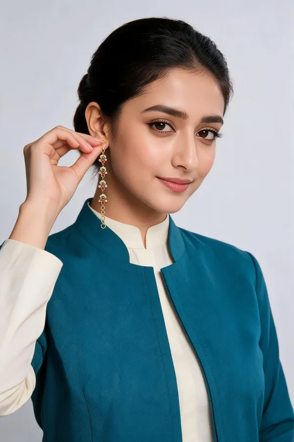 Aurelia_Floral_Gold_Drop_Earrings_Pack_Of_2