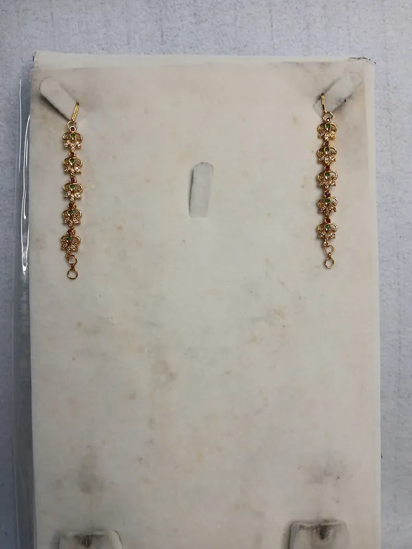 Radiant_Bloom_Multi-Stone_Chain_Earrings