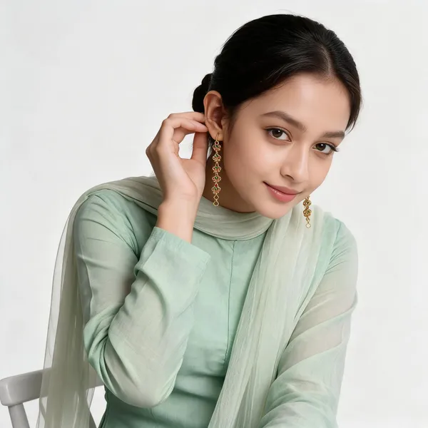 Radiant_Bloom_Multi-Stone_Chain_Earrings_Pack_Of_2