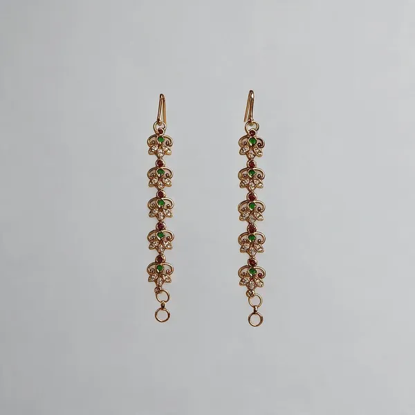 Radiant_Bloom_Multi-Stone_Chain_Earrings_Pack_Of_2