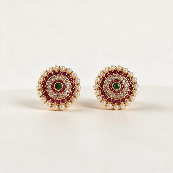 Classic_Multi-Stone_Gold_Studs_Pack_Of_2