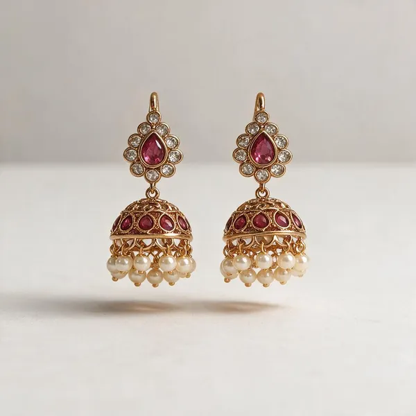 Divine_Ruby_Teardrop_Jhumkas_Pack_Of_2