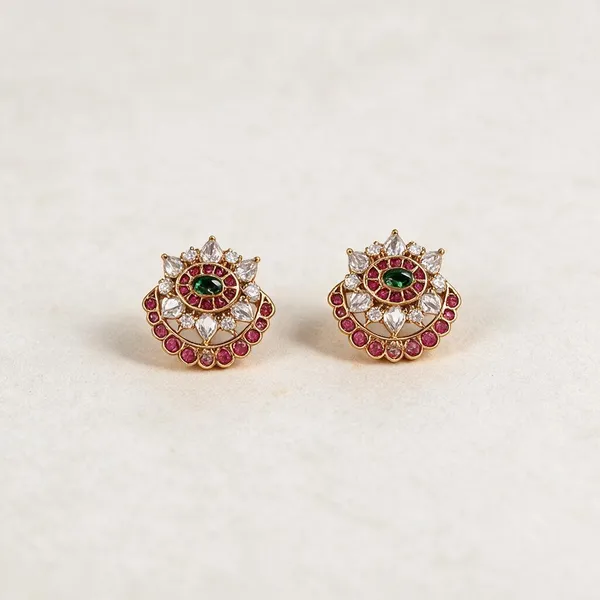 Peacock-Inspired_Heritage_Studs_Pack_Of_2