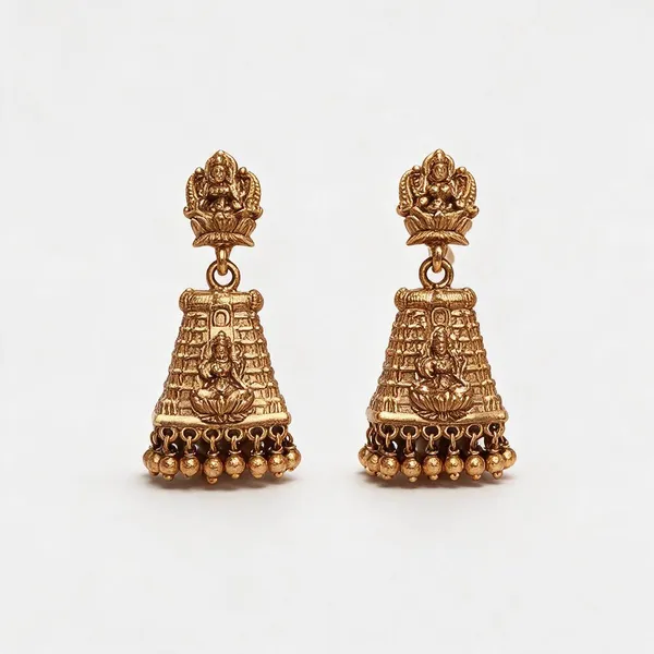 Traditional_Goddess_Lakshmi_Gopuram_Jhumkas_Pack_Of_2