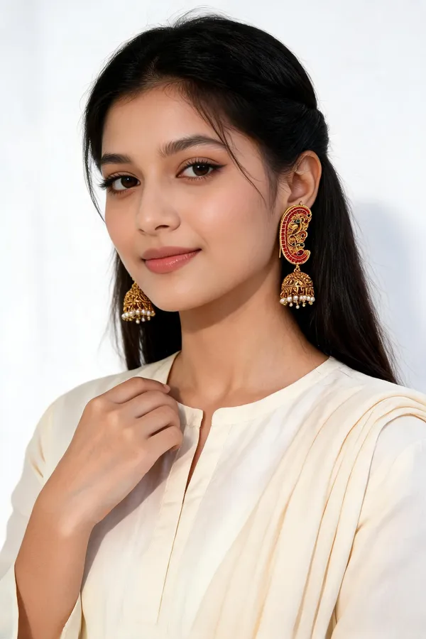 Heritage_Stone-Studded_Jhumka_Ear_Cuffs_Pack_Of_2