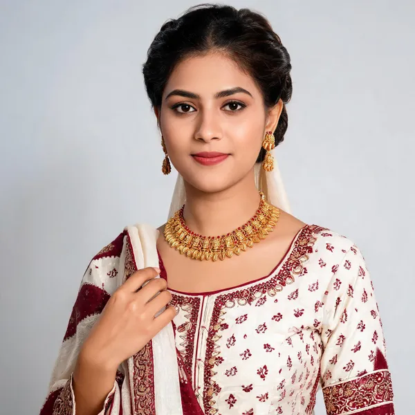 Traditional_Goddess_Lakshmi_Mango-Motif_Choker_Set